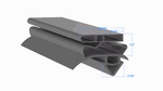 T-35FG True PART# 811134 by Strivide 19 3/8 x 54 1/4 Compatible with True 811134