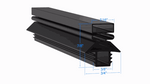 GLT232W Traulsen PART# 27566, SER-27566-00 by Strivide 23 1/2 x 59 1/2 Compatible with Traulsen 27566, SER-27566-00