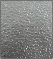 Embossed Galvalume panel finish